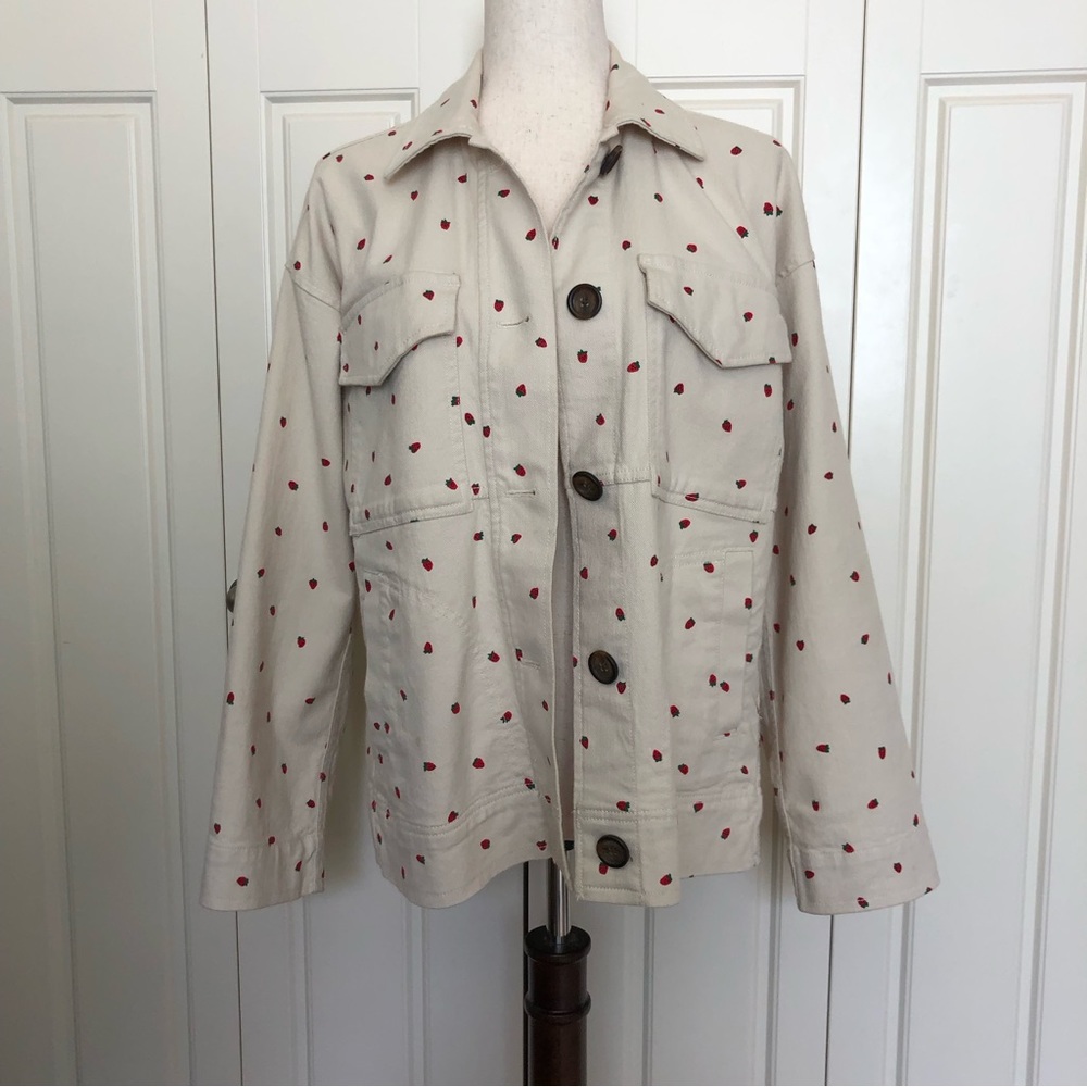 Madewell fresh strawberries jacket
